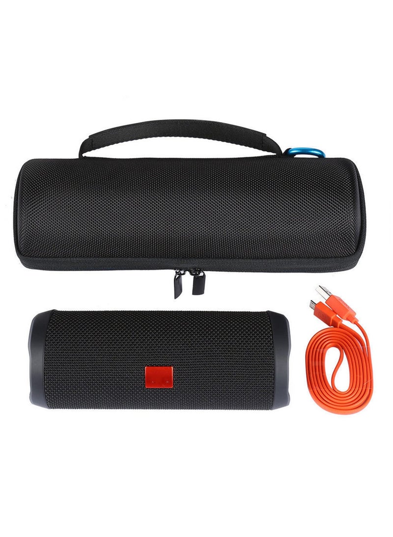 1PCS Hard EVA Protective Carrying Case for JBL Flip 4 / Flip4 Wireless Bluetooth Speaker Portable Waterproof Travel Cover with Additional Storage Space for JBL Flip4  - Image 4
