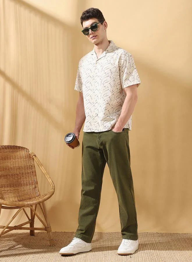 Dennis Lingo Men's Indigo 100% Cotton Solid Pattern Full Length Relaxed Jeans