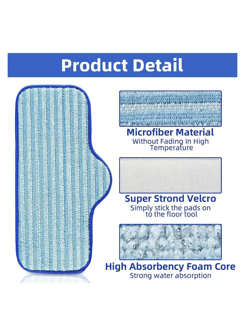SYOSI - 6 Pcs Microfiber Steam Mop Pad for Dupray Neat Steam Cleaner Reusable and Machine Washable Designed for Multiple Surfaces Effectively Clean Hardwood Tile Stone Floors - Image 1
