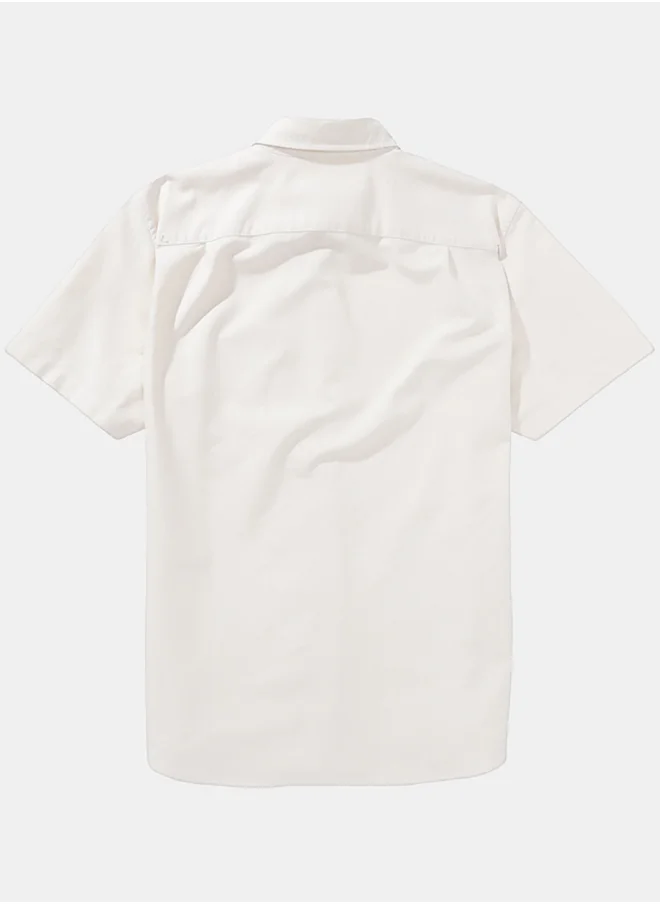امريكان ايجل AE Short-Sleeve Slim Fit Button-Up Shirt