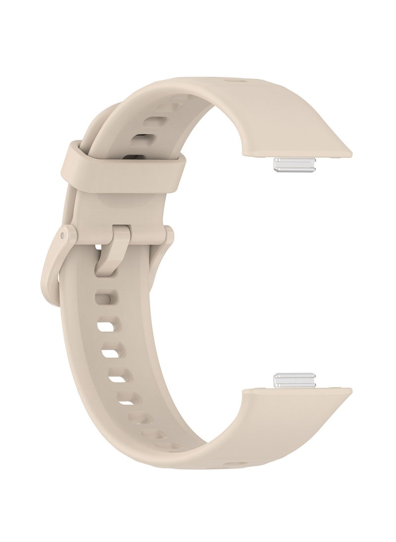 Generic Straps Compatible with Huawei Fit 4 Pro/Fit 4/Fit 3 Silicone Band for Men and Women,Beige  - Image 4
