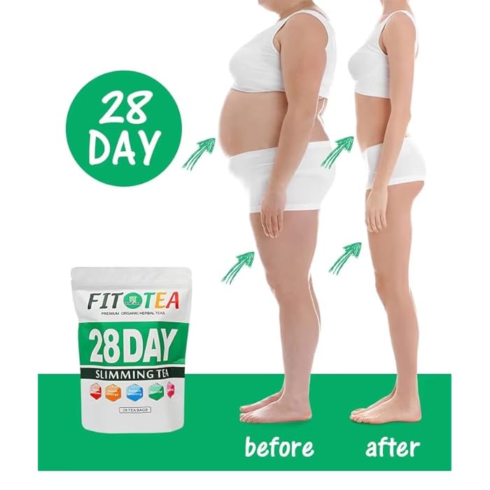 SlimFit Tea 28 tea bags (Keto, Detox, Paleo, Vitamin & Minerals Booster, Vegan, Gluten-Free, Non-GMO, All Natural), 180g (28 bags) Halal - Image 2