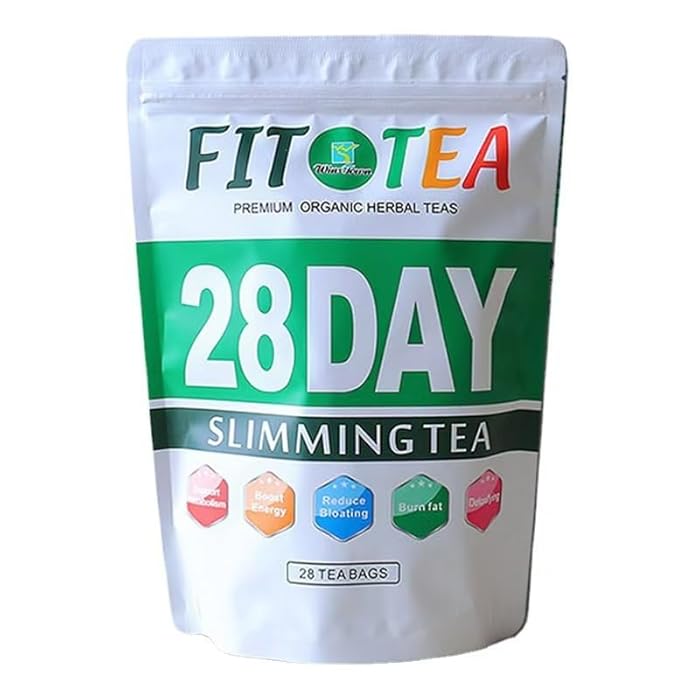 SlimFit Tea 28 tea bags (Keto, Detox, Paleo, Vitamin & Minerals Booster, Vegan, Gluten-Free, Non-GMO, All Natural), 180g (28 bags) Halal - Image 1