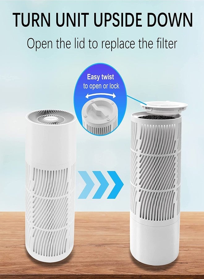 نيو ويف فلتر Nuwave OxyPure الأصلي البديل HEPA/الكربون، عبوة واحدة، يزيل المهيجات والملوثات والروائح، منتج ومباع من قبل الشركة المصنعة الأصلية لطرازات OxyPure HEPA 47501 و47502 و47513 - Image 5