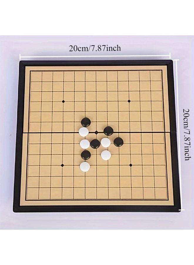 Magnetic 20x20 Gomoku Set 7 87 Inch Portable Foldable Board Game With 400 Chess Pieces - Image 2