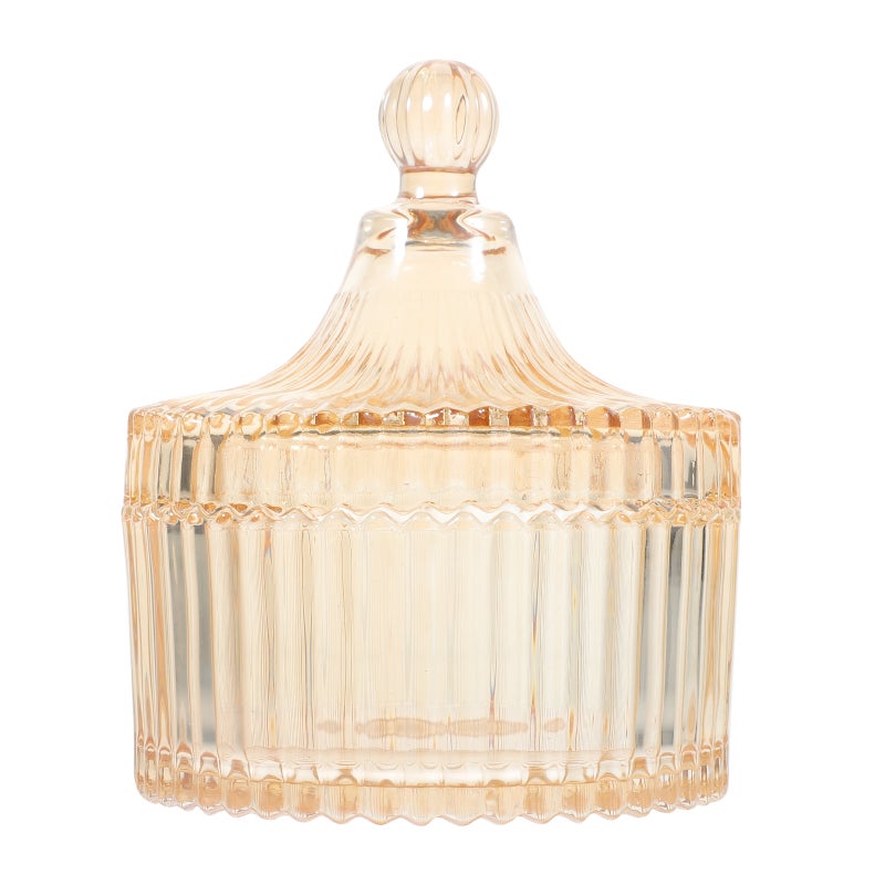 Apothecary Jars Cotton Swab Holder Candy Jars with Lids Makeup Bobby Pin Holder - Image 1