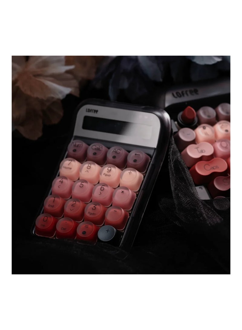 Lofree Lipstick Tri-Mode Wireless Mechanical Numpad, Bluetooth 5.3/2.4G/USB-C, 20-Key Numeric Keypad, Hot-Swappable Gateron Switches, LED Backlit, Multi-Device Compatible (Black) - Image 5