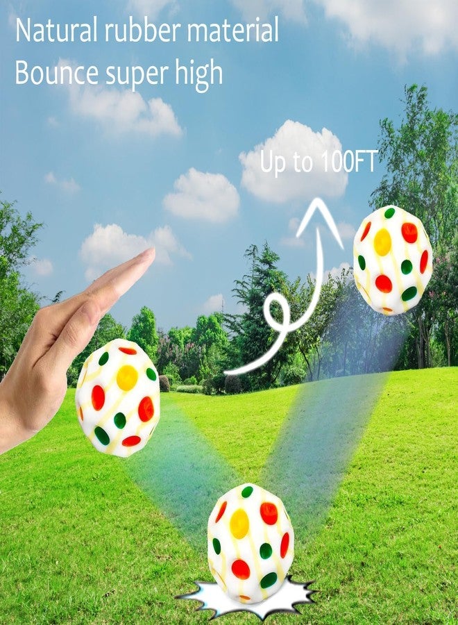 GONIPIMI Extreme High Bouncing Ball, Super High Bouncing Space Ball, Children's Sensory Ball, Athlete Training Ball (Multicolor) (1) - Image 3