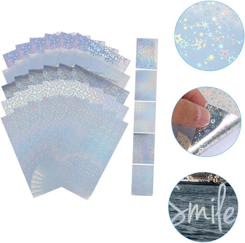 Multi-price design picks MAGICLULU 30Sheet Holographic Sticker Self Adhesive Film Premium Transparent Holographic for DIY Crafts Easy Cut and Use Decorative Overlay for Photo Frames and Projects Cost effective fine quality Lightweight Batch consistent craftsmanship Light precision processed material All user group compatible Cross product compatible Trendy varied sizing alternatives Year round in stock Classic practical design Globally popular universal design Reinforced edge Globally engineered build Minimal design Storage transit efficiency build Big & small space compatible Cost effective upgraded craftsmanship Odor free color All season compatible build Regional distribution available Low maintenance Backup reserve local stock Dense area priority deliver Local trackable shipment Trendy versatile build - Image 4