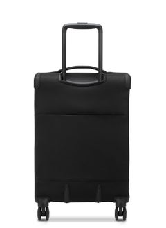 DELSEY Delsey Brochant 3 Expendable Double wheel Softsided luggage cabin trolley suitcase 55cm/22Inch Small, Deep Black  - Image 4