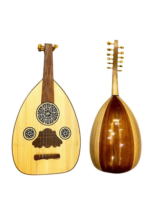 Al-Karz Music Semi Luxury Oud Tharwa Saber Musky Face Mahogany Inlay Beech Bowl Olive Pegs 