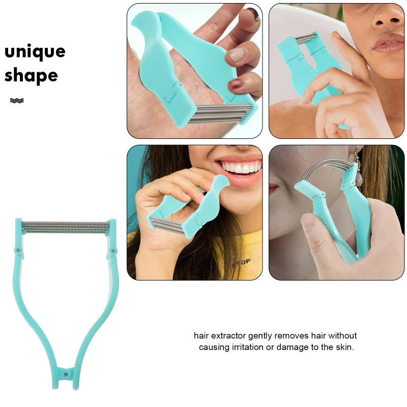 Green Spring Facial Hair Epilator Roller For Women Sensitive Skin Threading Removal Tool - Image 4