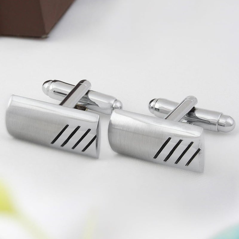 Kovove The Bling Fling Silver Coloured Cufflinks - Image 2