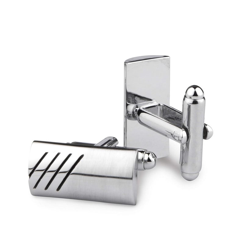 Kovove The Bling Fling Silver Coloured Cufflinks - Image 3