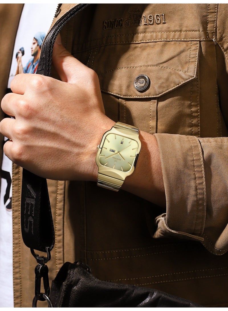 REWARD RD611264 TWO TONE FASHION SQUARE WATCH - Image 3