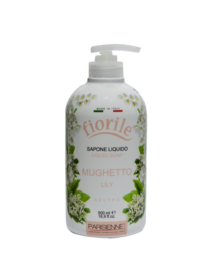 Fiorile Liquid Soap Lily Fragrance 500ML | Gentle Cleansing with Elegant Floral Freshness | Hand Wash | Germ Protection & Deep Cleansing | Soothing & Moisturizing Effect - Image 1
