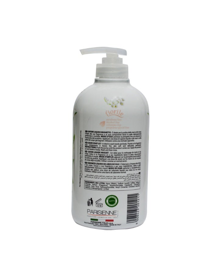 Fiorile Liquid Soap Lily Fragrance 500ML | Gentle Cleansing with Elegant Floral Freshness | Hand Wash | Germ Protection & Deep Cleansing | Soothing & Moisturizing Effect - Image 2