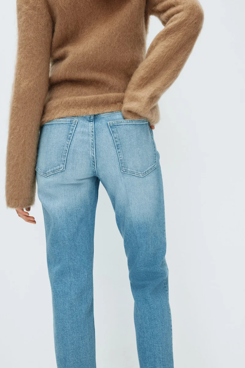 H&M  MAMA Slim Straight Ankle Jeans for Women | Best Price UAE