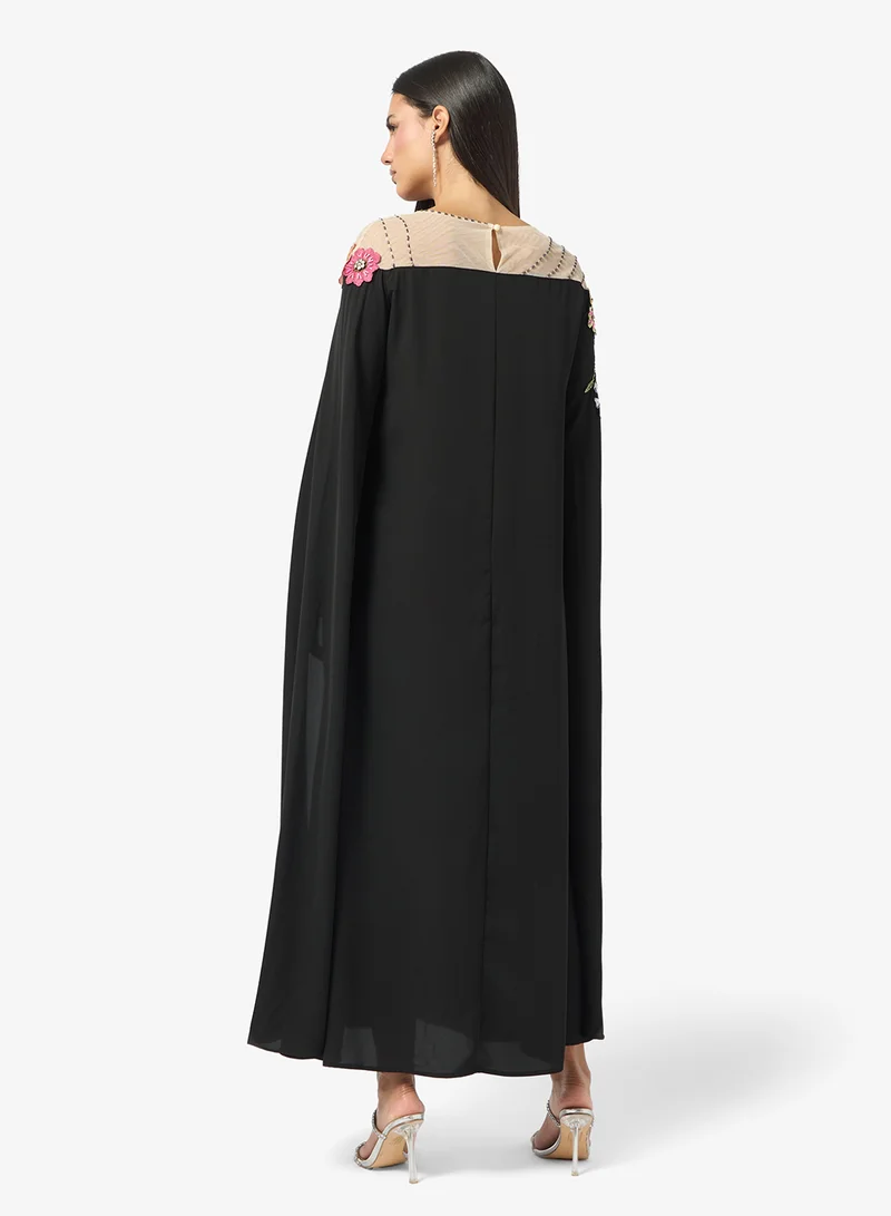 خزانة Dress With Embellished Florals