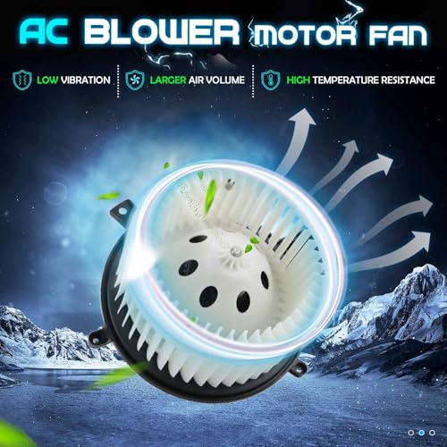 ILONPA Front HVAC Heater Blower Motor with Fan for 2011-2024 Dodge Durango/ 2008-2020 Dodge Grand Caravan/2008-2016 Chrysler Town & Country/2011-2021 Jeep Grand Cherokee 700216 - Image 2