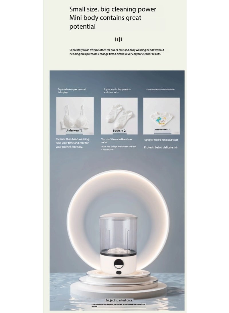 SKT Shiketro Portable, Fully Automatic Mini Washing Machine for Underwear, Socks, and More - Image 4