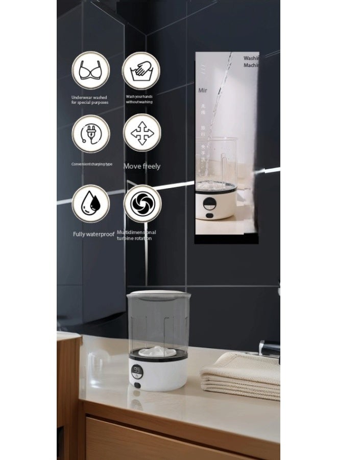 SKT Shiketro Portable, Fully Automatic Mini Washing Machine for Underwear, Socks, and More - Image 5