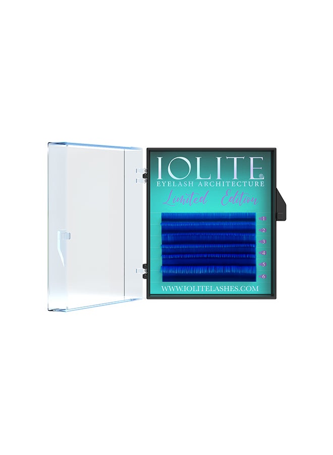 IOLITE Colored Classic Lashes Eyelashes Ombre Blue B Curl 7T Mix 2 , Ibb7T