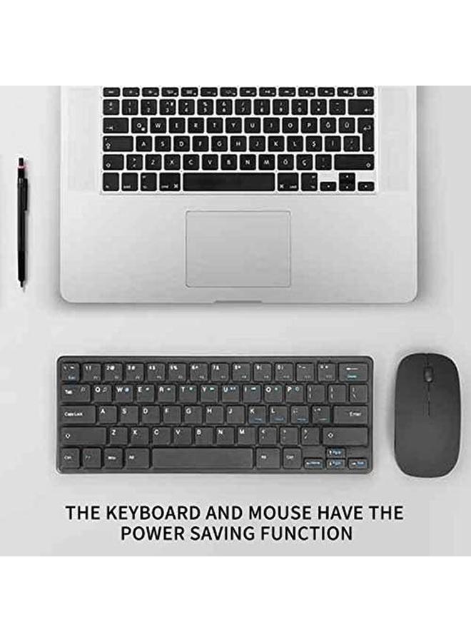 Wireless Keyboard And Mouse Combo 2.4G Usb Receiver Keyboard Mouse Set Ergonomic Keyboard And Mouse Full Size Slim Computer Keyboard Computer Accessories For Computer Desktop Notebook Laptop