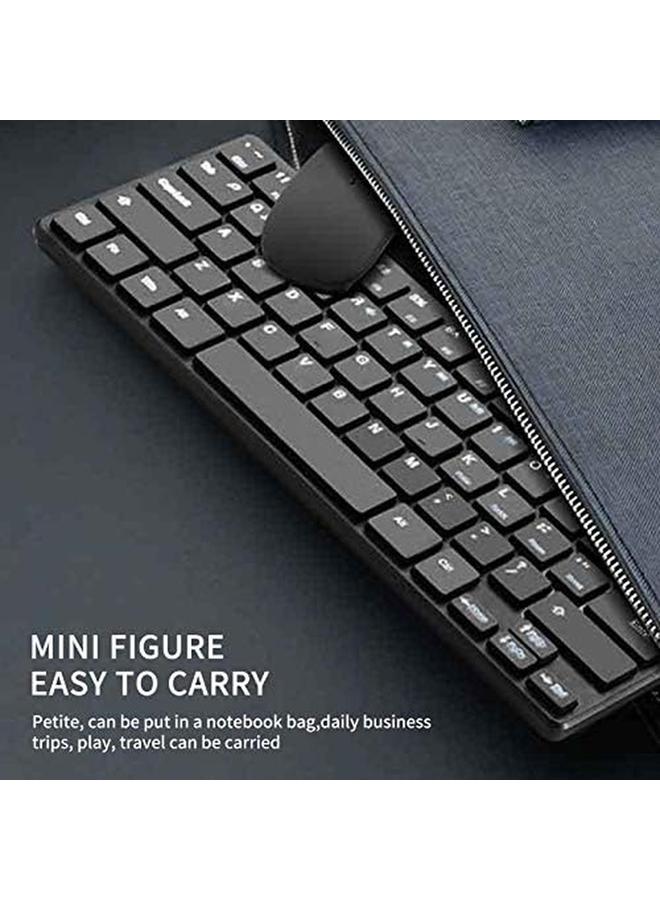 Wireless Keyboard And Mouse Combo 2.4G Usb Receiver Keyboard Mouse Set Ergonomic Keyboard And Mouse Full Size Slim Computer Keyboard Computer Accessories For Computer Desktop Notebook Laptop