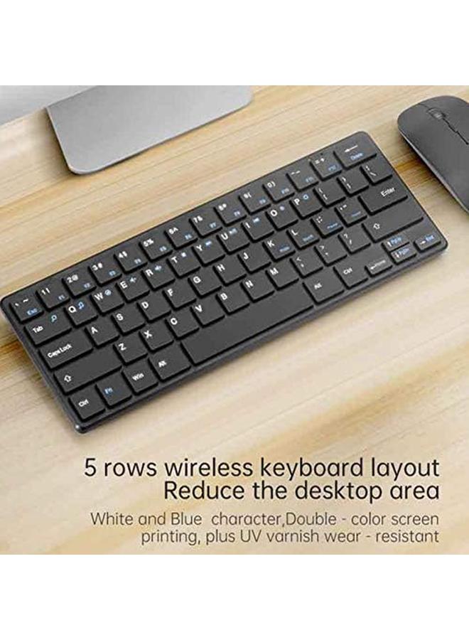 Wireless Keyboard And Mouse Combo 2.4G Usb Receiver Keyboard Mouse Set Ergonomic Keyboard And Mouse Full Size Slim Computer Keyboard Computer Accessories For Computer Desktop Notebook Laptop