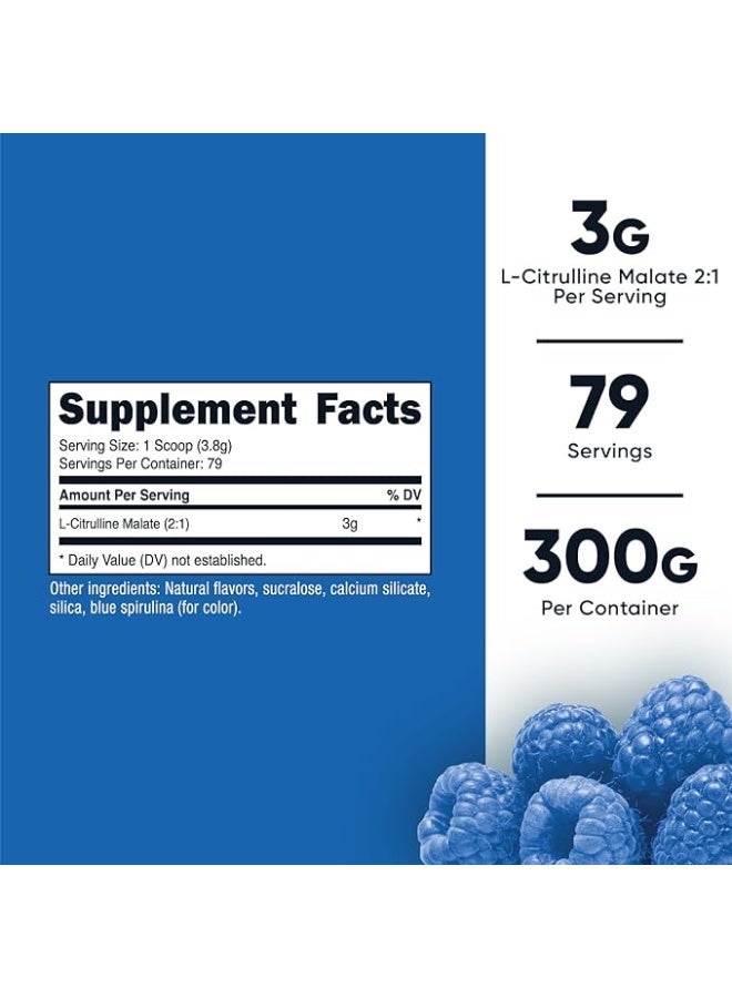 Nutricost, L-Citrulline Malate 2:1, Blue Raspberry, 10.7 oz (300 g) - Image 3