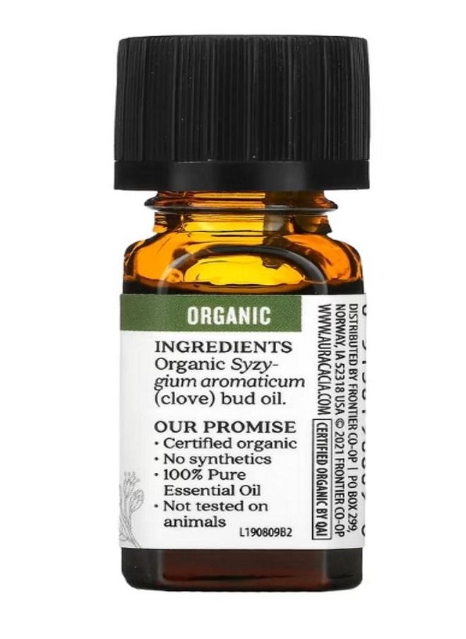 Aura Cacia Pure Essential Oil Organic Clove Bud 0.25 fl oz 7.4 ml  - Image 2