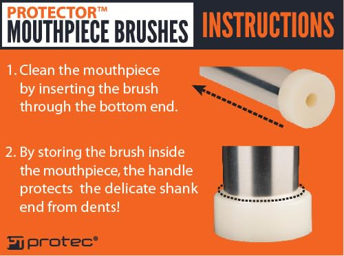 Protec Mouthpiece Protector Brush, Trumpet, Model A260 - Image 4
