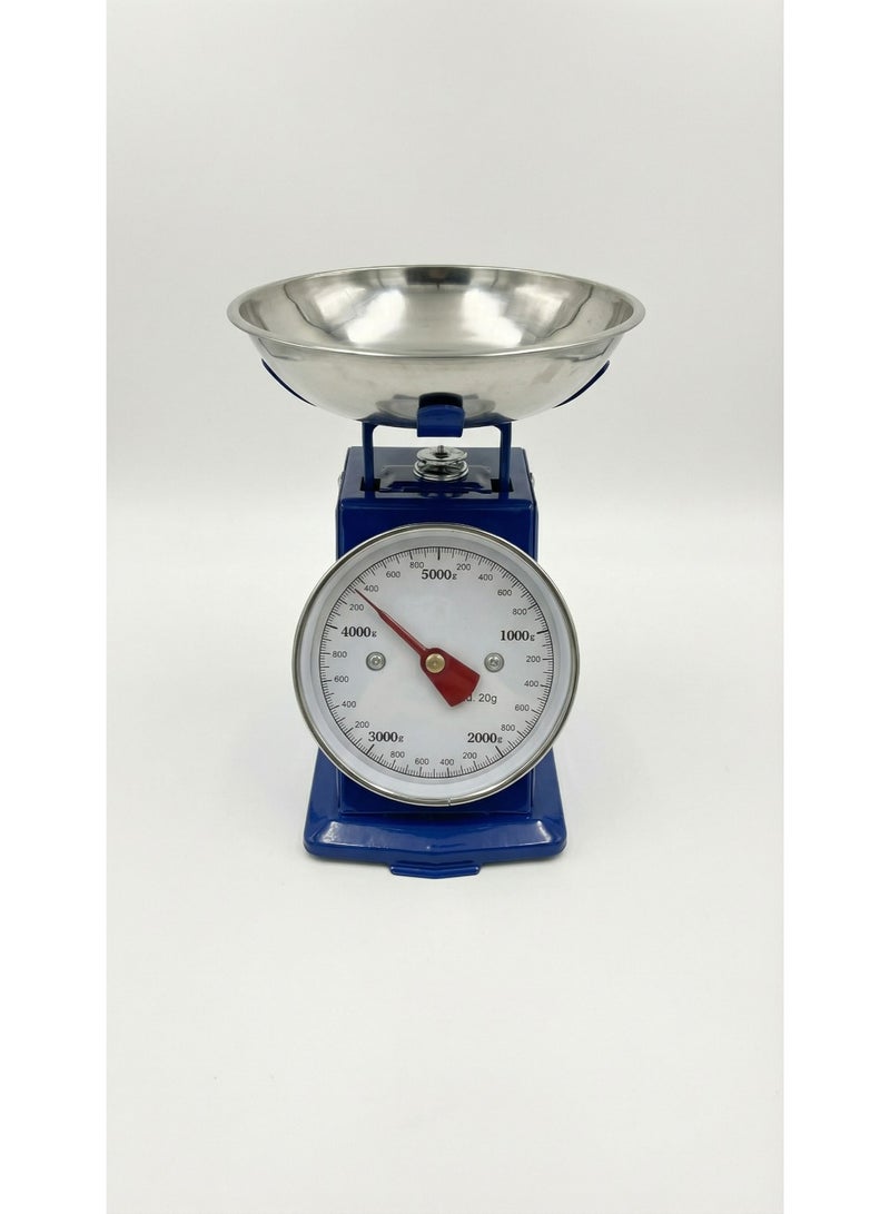 ميزان مطبخ ميكانيكي دقيق مع وعاء ستانلس ستيل - حمولة 5 كيلو مثالي للطبخ والحلويات - Image 2