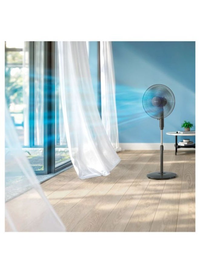 Philips Stand Fan 3 Speeds 5 Blades Airflow, 45 W ACP625/01 Black - Image 3