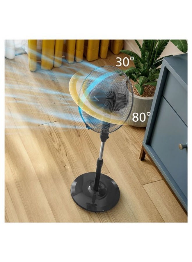 Philips Stand Fan 3 Speeds 5 Blades Airflow, 45 W ACP625/01 Black - Image 5
