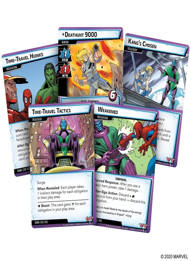 Asmodee Marvel Champions The Card Game The Once and Future Kang SCENARIO PACK - Cooperative Superhero Strategy Game for Kids and Adults, Ages 14+, 1-4 Players, 45-90 Min Playtime, Made by Fantasy Flight Games - Image 2