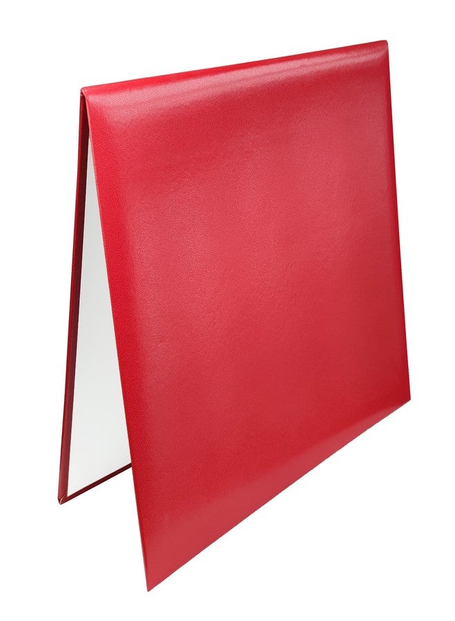 Happy Secret Diploma Cover 8.5"x 11" Diploma Holder Graduation Certificate Holders Smooth Leather (Red) - Image 1