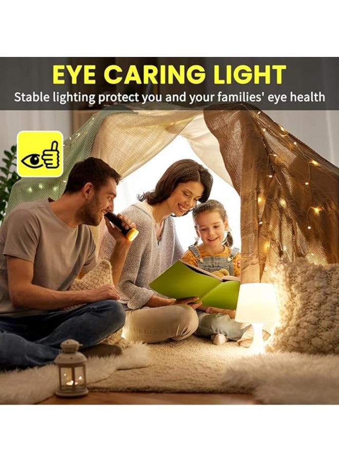 ESNCO عبوة 2 من لمبة G45 4W قابلة للتعتيم، لمبة LED خيوط E27 دافئة بيضاء 2700K، لمبة LED بحجم كرة جولف صغيرة تعادل 40W، لمبة LED زجاجية شفافة لمصباح الطاولة - Image 4