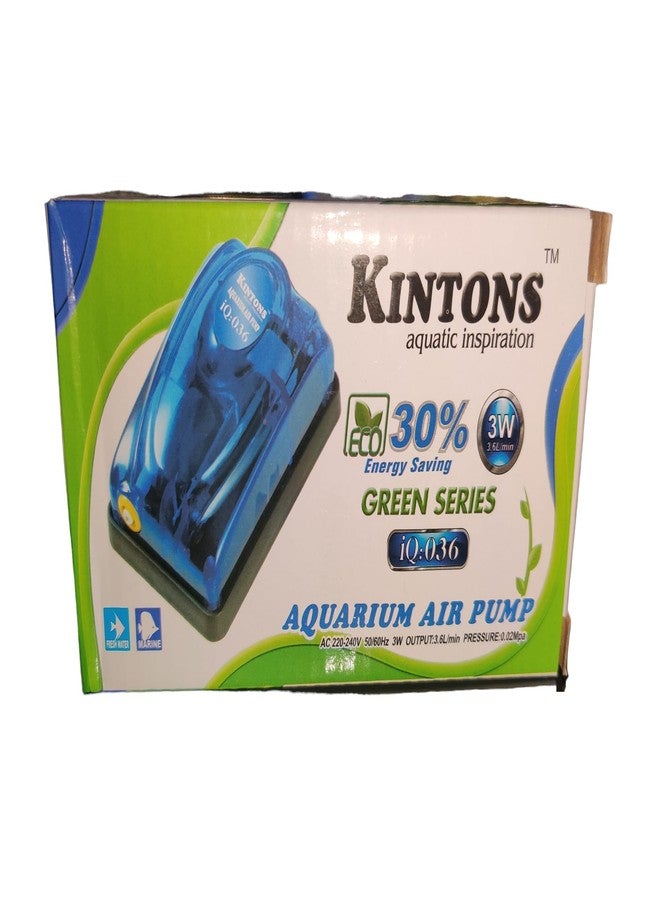 Kintons 30% Energy Saving Aquarium Air Pump 3w Output- 3.6L/Min IQ-036 - Image 5