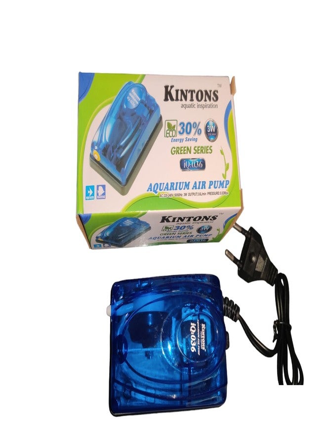 Kintons 30% Energy Saving Aquarium Air Pump 3w Output- 3.6L/Min IQ-036 - Image 2