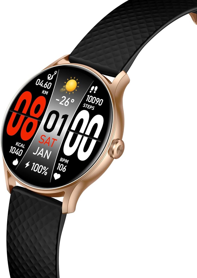 TOTULIFE Smart Watch ACTIVE 3 with Bluetooth Calling - Gold - Image 1