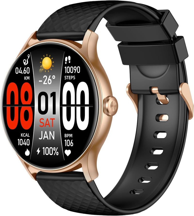 TOTULIFE Smart Watch ACTIVE 3 with Bluetooth Calling - Gold - Image 3