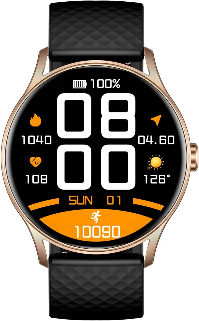 TOTULIFE Smart Watch ACTIVE 3 with Bluetooth Calling - Gold - Image 2