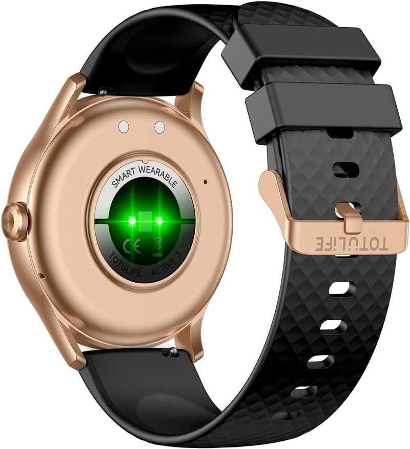 TOTULIFE Smart Watch ACTIVE 3 with Bluetooth Calling - Gold - Image 4