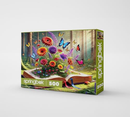 Springbok Books Brought to Life 500 Piece Jigsaw Puzzle for Adults Book and Flower Puzzle Unique Cut Pieces Made in USA - Image 5