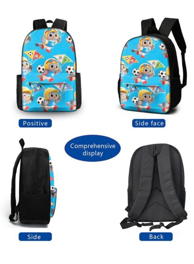 Bright Li Fire Fashion knows no boundaries! Cartoon bag three-piece set, suitable for the diverse styles of students and teenagers (available for students, children, friends on outings, mountain climbing, schooling, etc.) - 33  - Image 3