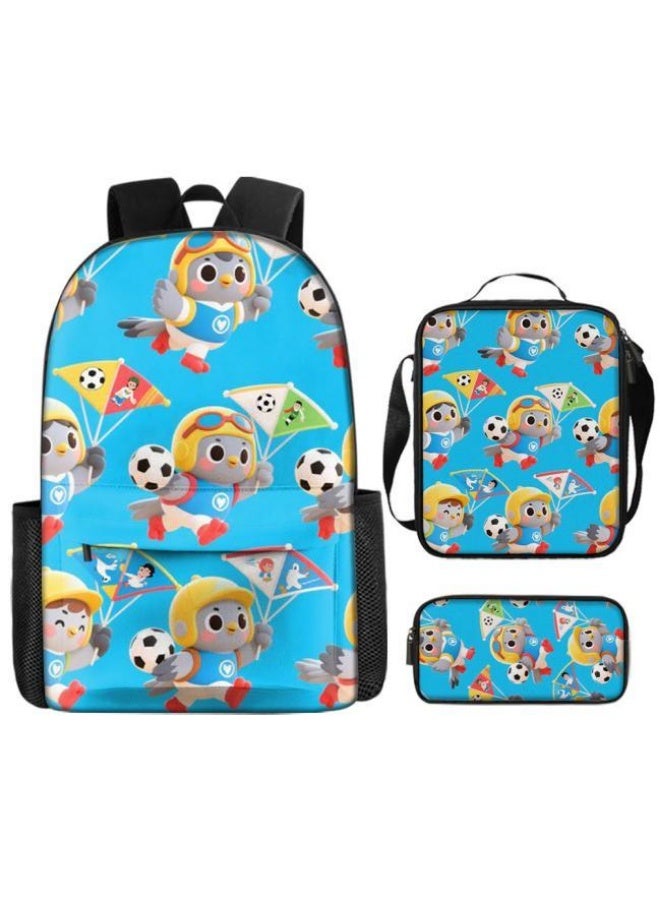 Bright Li Fire Fashion knows no boundaries! Cartoon bag three-piece set, suitable for the diverse styles of students and teenagers (available for students, children, friends on outings, mountain climbing, schooling, etc.) - 33  - Image 2