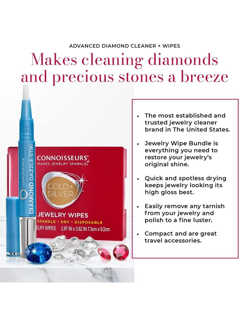 كونوسيرز كونويسرز دايموند دازل ستيك - منظف ماسي محمول للخواتم والمجوهرات الاخرى - يبرز البريق في احجارك الثمينة، بلاستيك، بدون احجار كريمة, بلاستيك, بدون أحجار كريمة - Image 3