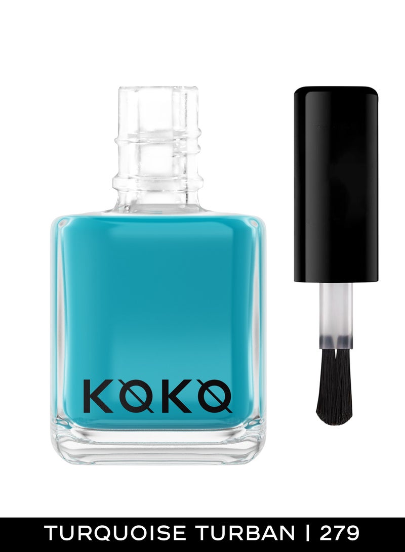 KOKO GLOSSY NAIL POLISH TURQUOISE TURBAN - Image 2